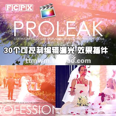 FCPX插件ProLeak可控制漏光光晕30个